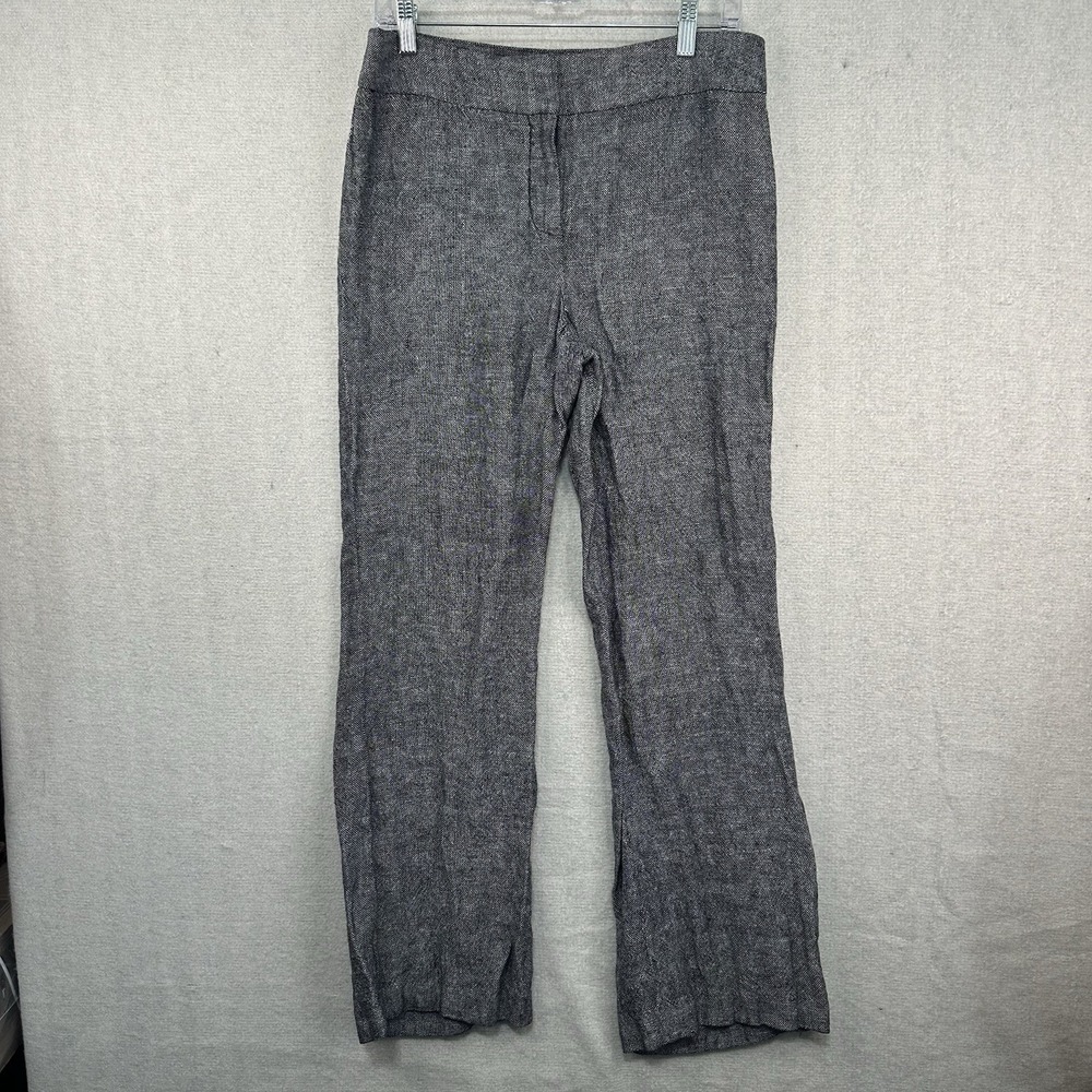 Chaus Dress Pants Black Sz 8 Linen Casual